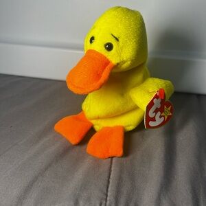 Ty Beanie Baby QUACKERS Duck 6 Inch NWT Mint Tags Retired 1994